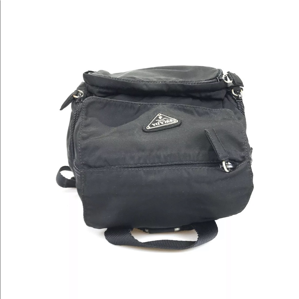 Prada backpack nylon black used 272-10-o - Picture 13 of 16